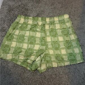 Jacquard Checkered Shorts